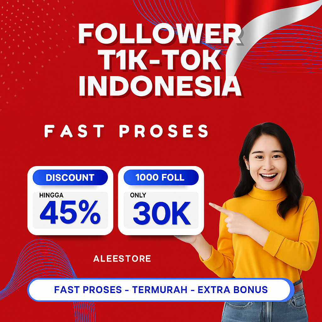 PROMO FOLLOWER TIK'TOK INDONESIA