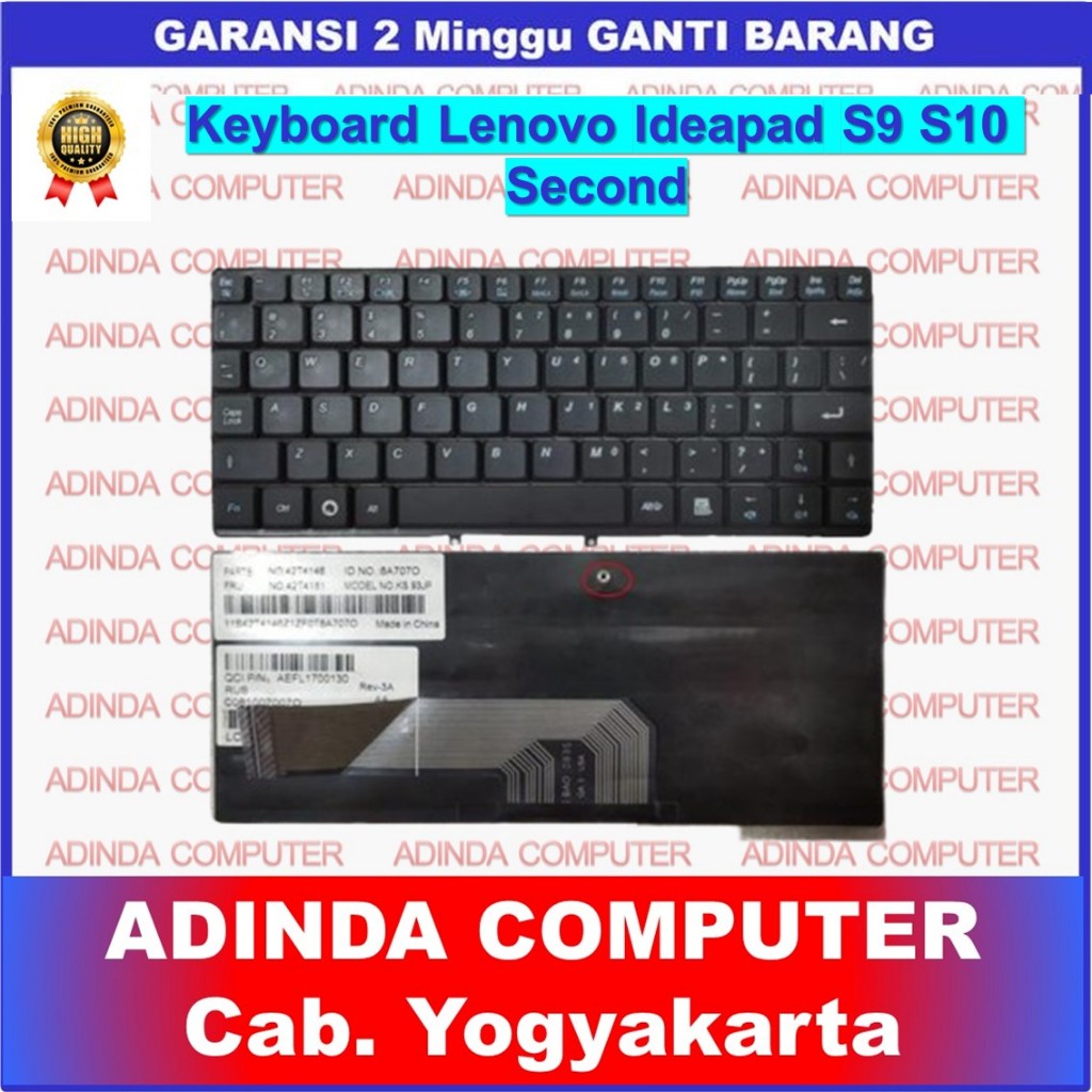 Keyboard Lenovo Ideapad S9 S9E S10 S10E M10 M10W (Second)