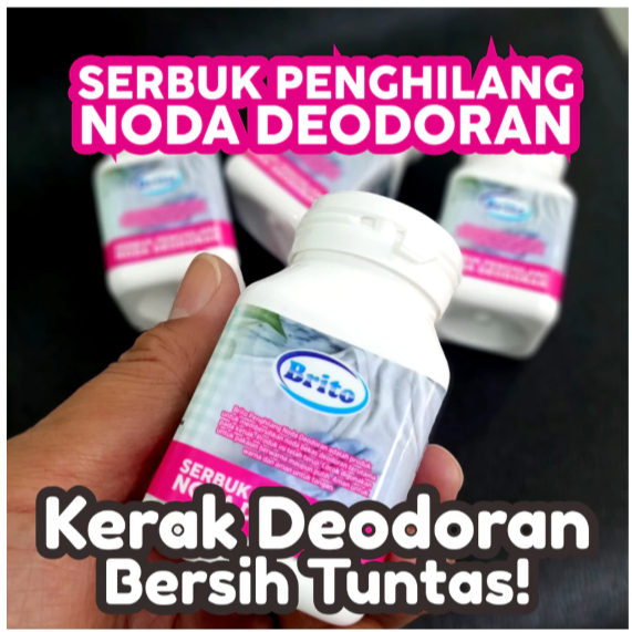 Brito Penghilang Noda Deodoran di Baju - Pembersih Noda Deodoran