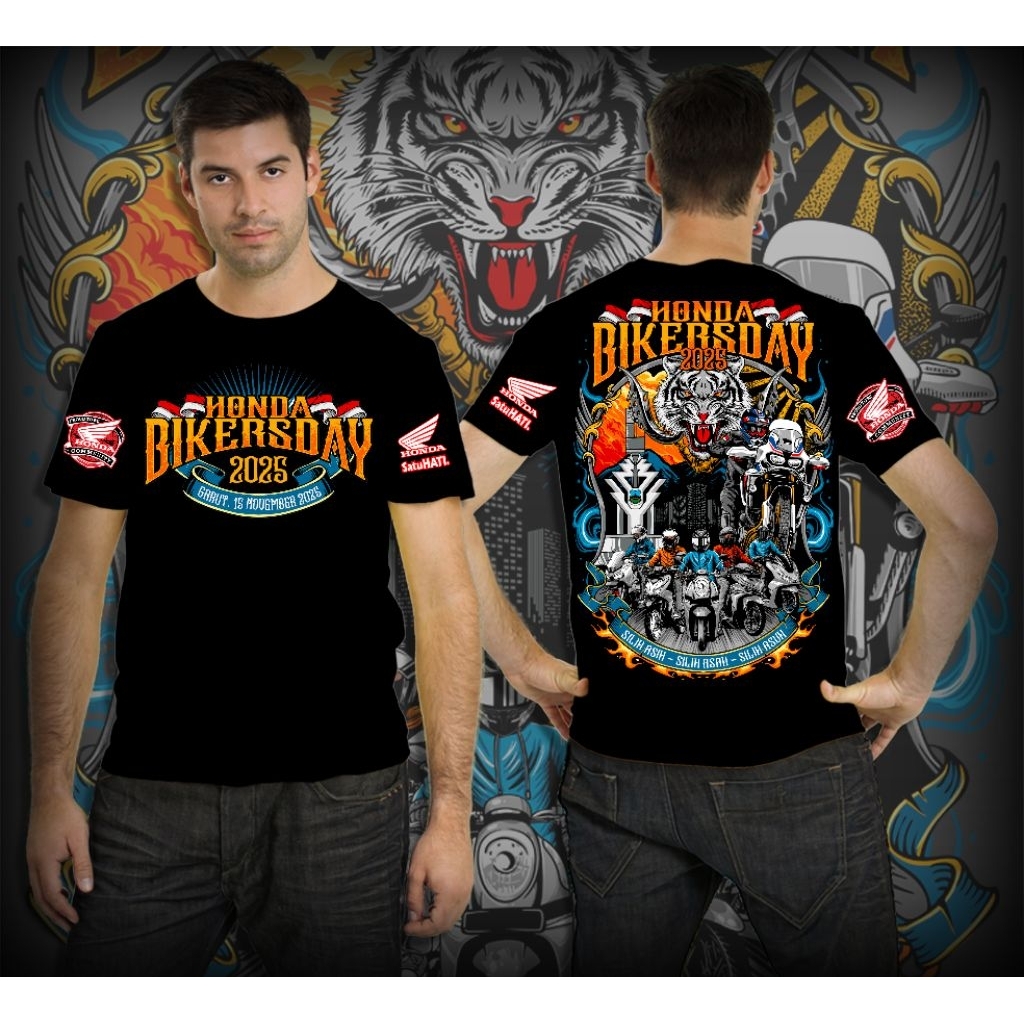 T-Shirt Pendek HONDA BIKERS DAY 2025