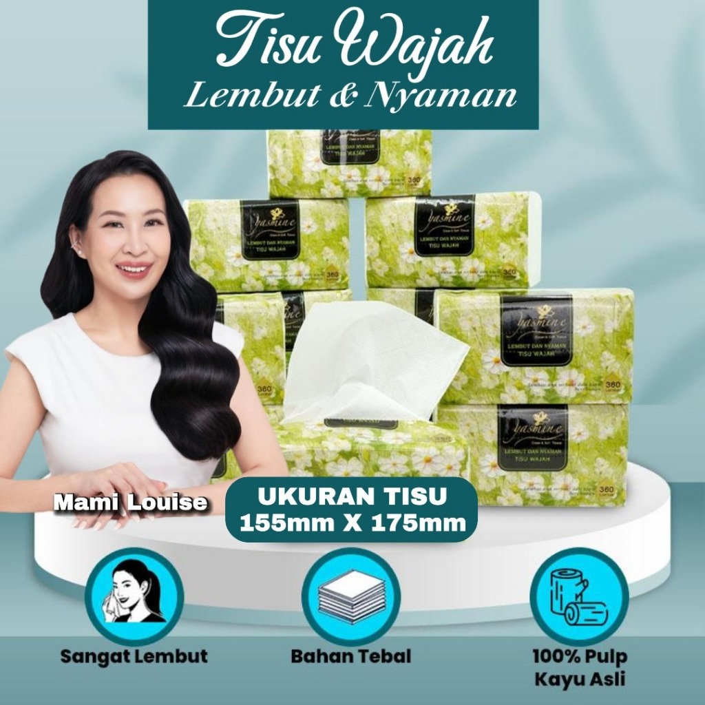 [Harga kejutan]Yasmine Tissue 10 PACK 360 helai3 ply harga promo murah gratis ongkir bisa cod tisu k