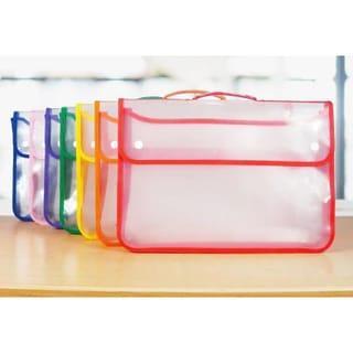 Map Plastik Zipper Bag Kancing / Map Kancing / Map Plastik - Biru