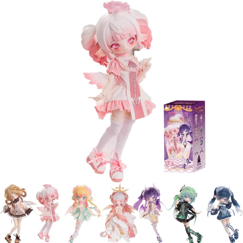 GNATAPIAY 1/12 BJD Dolls Blind Box,Kawaii BJD Dolls Symphony Poetry Girl Series 1(1 Box)