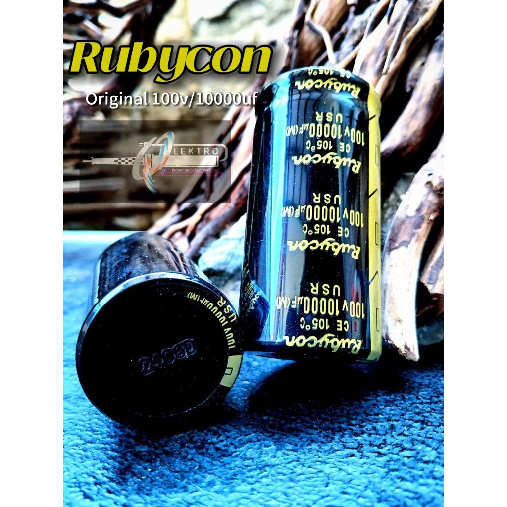 ELCO Rubycon USR ORIGINAL /  RUBYCON hitam emas USR Original RUBYCON |  FULL 80v dan 100v 10000uf | 