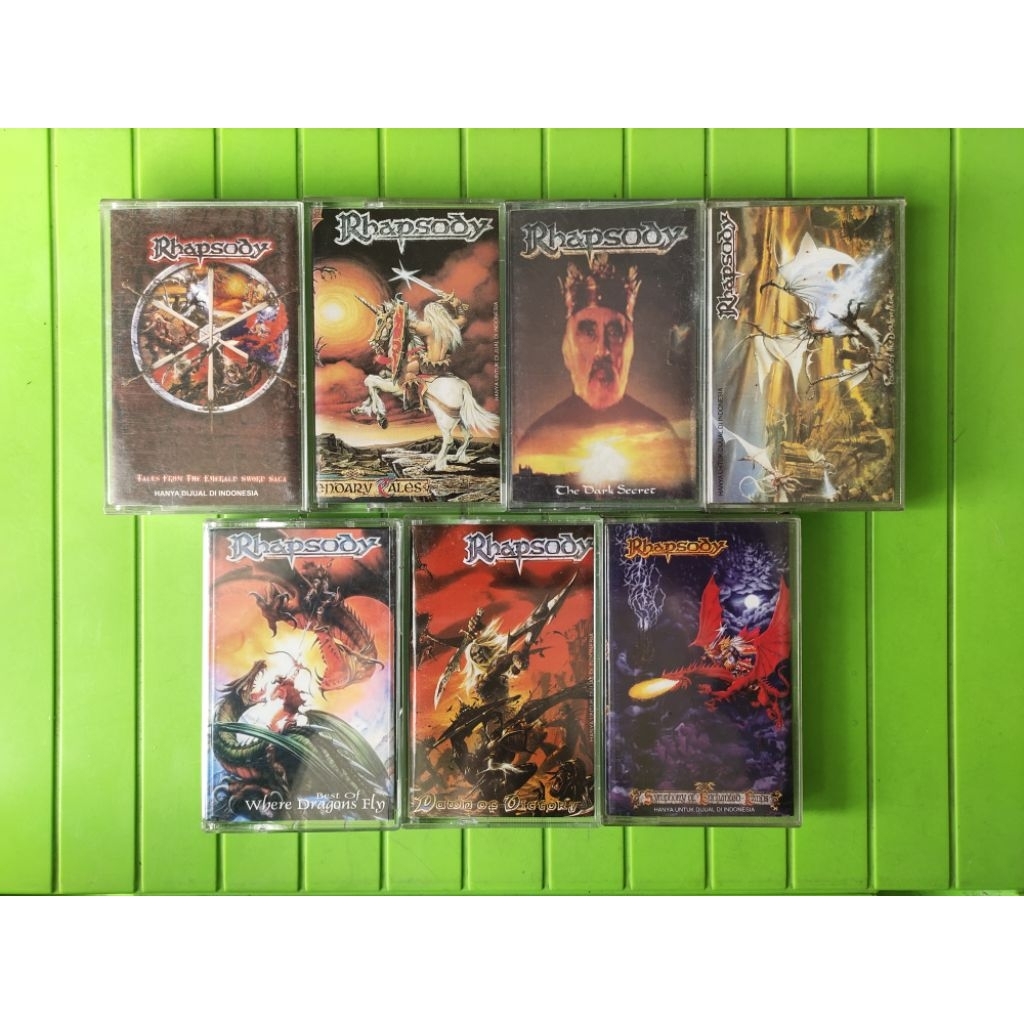 kaset pita Rhapsody sepaket 7 album