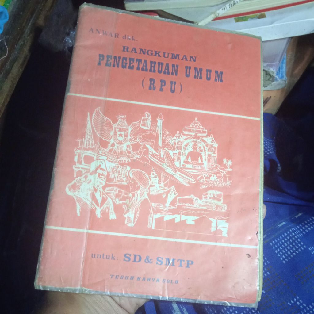 buku Rangkuman Pengetahuan Umum(RPU) untuk SD & SMTP, buku original jadul