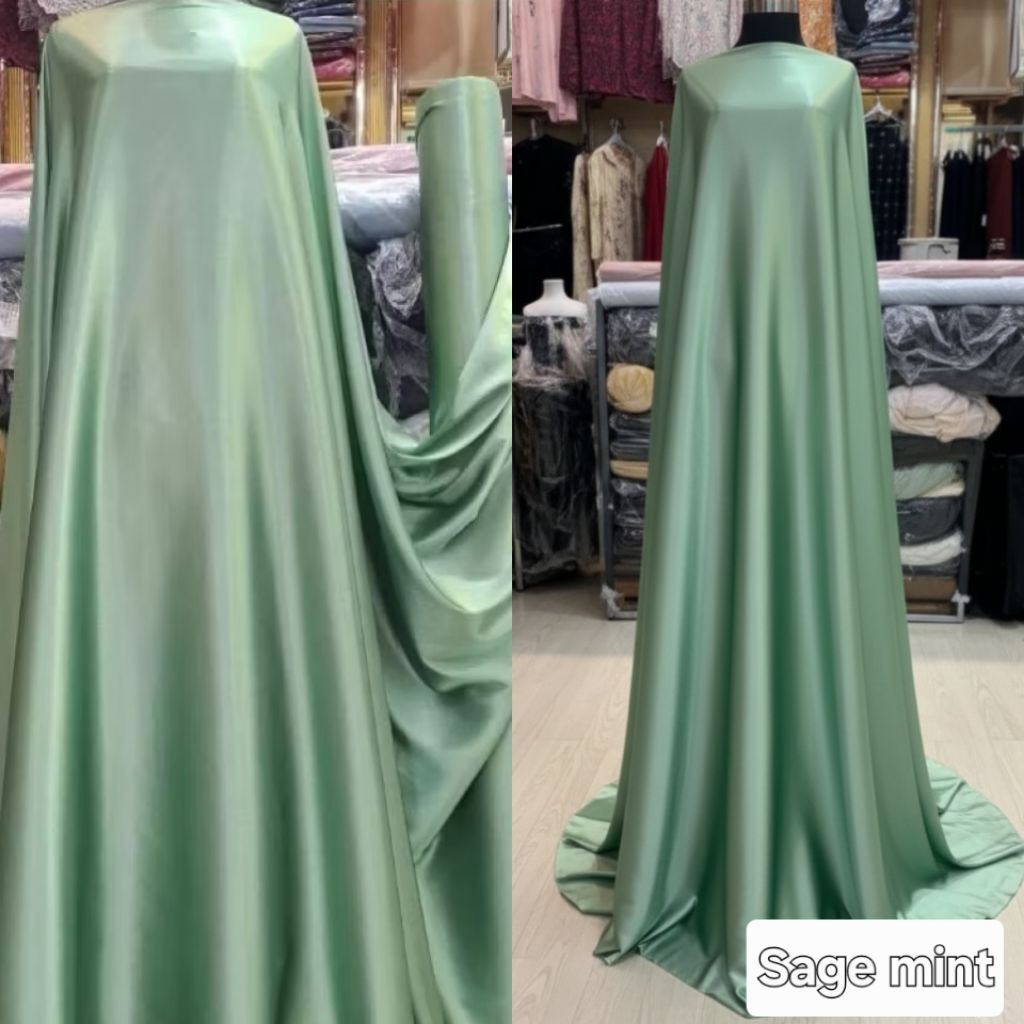 Kain satin yamaha silk meteran / Kain satin yamaha silk import