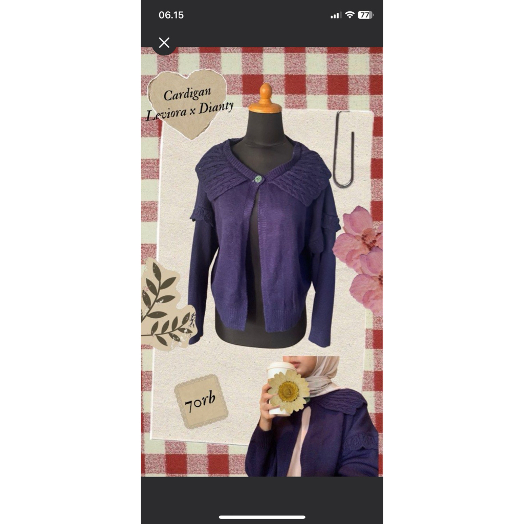 cardigan navy leviora