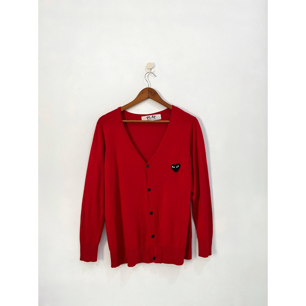 PRELOVED AUTH PLAY CDG RED CARDI