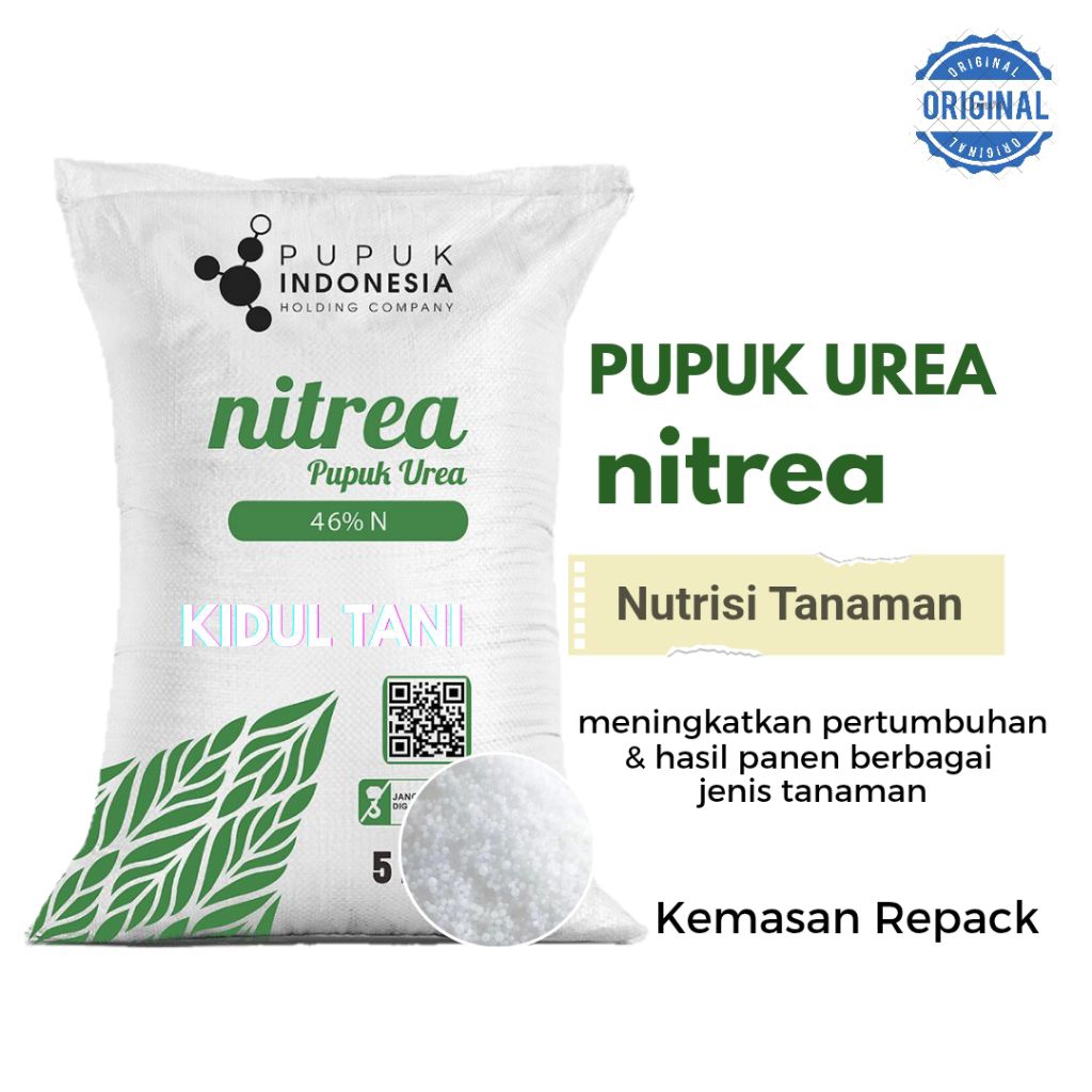 Pupuk Urea Nitrea  1 Kg Kemasan Repack Pupuk Penyubur Untuk Semua Jenis Tanaman