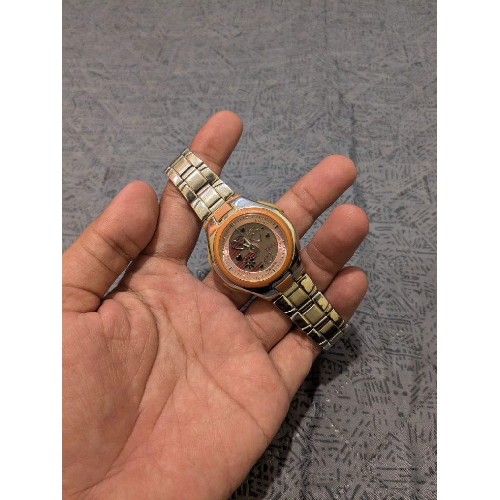 Jam tangan casio ladies anadigi lcf 10