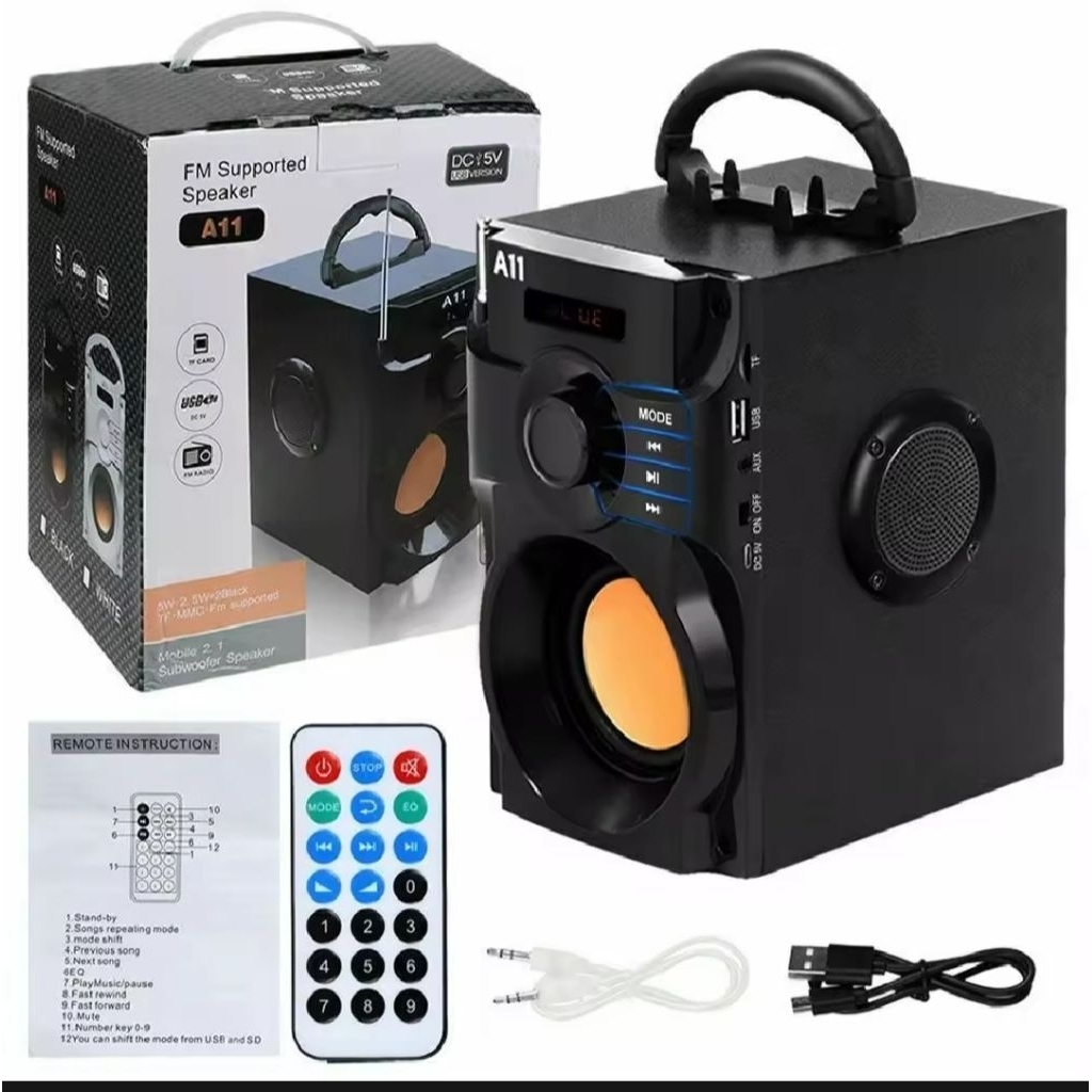 Speaker Karaoke Bluetooth FULL BASS FLECO A11 | Speaker Portable Bisa Sambung TV,Komputer,Laptop,HP,