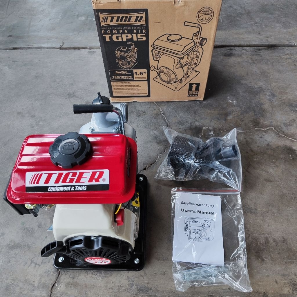 Tiger TGP15 1.5" inch dim Mesin Water Pump Alkon Kecil Pompa Sedot Air Irigasi Sawah