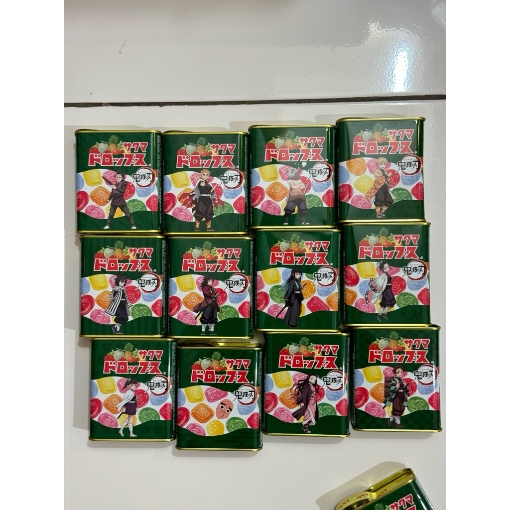 Sakuma Drops Permen Kimetsu no Yaiba Demon Slayer original Japan