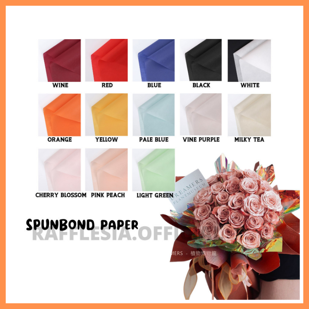 KAIN SPUNBOND PREMIUM BUKET SPUNBOND IMPORT FLOWER WRAPPING PEMBUNGKUS KERTAS BUKET BUNGA