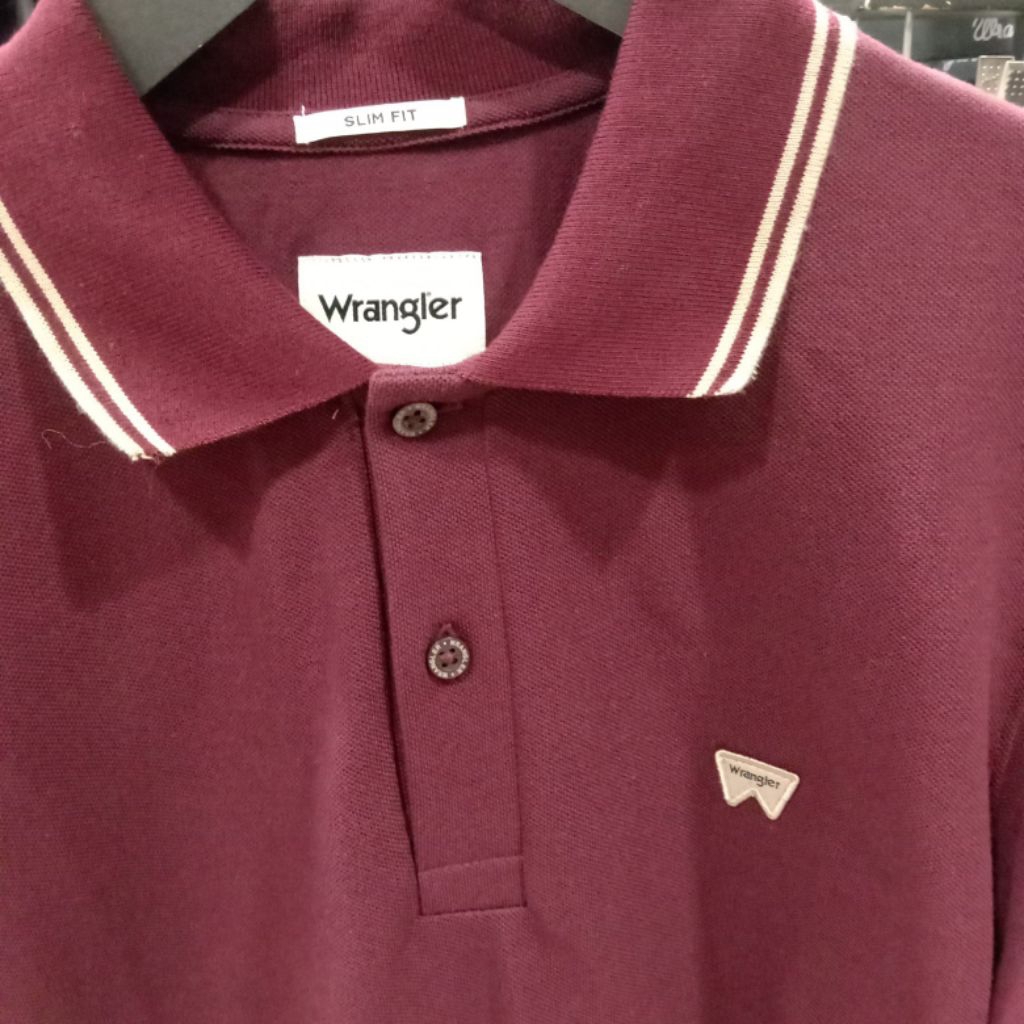 WRANGLER BAJU KAOS KERAH | T-SHIRT PRIA CASUAL | ORIGINAL