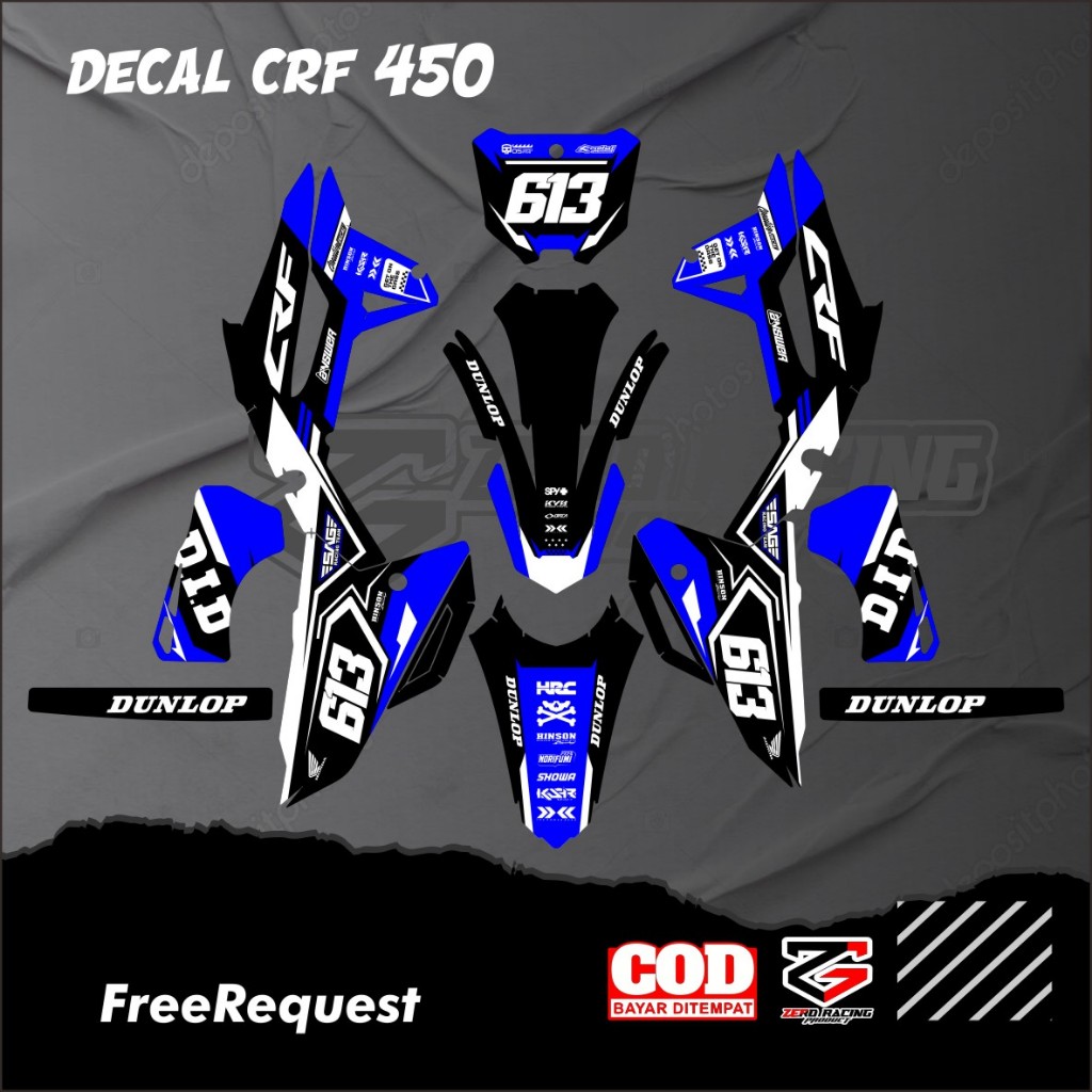 DECAL CRF 450 DECAL CRF 450 FULL BODY BISA REQUEST FULL BODY DECAL CRF 450