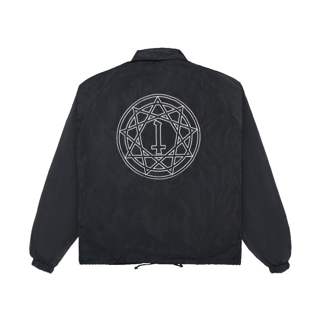 Heretic - CJ | Coach Jacket Reversible - White Pentagram