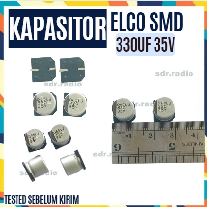 Kapasitor capasitor elko elco SMD 330uf 35v 330 uf 35volt