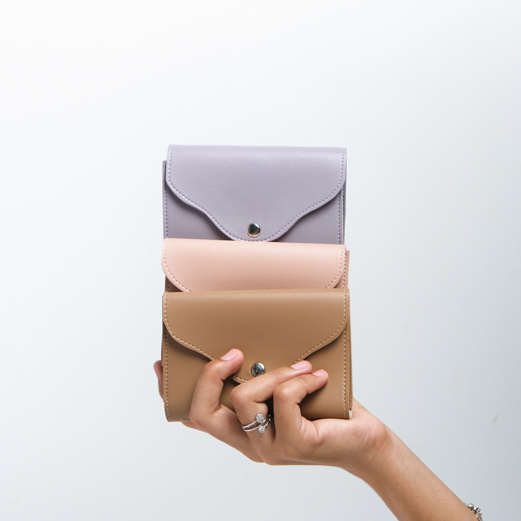 MELZA - BONIA Dompet Disiplin Polos Mini 24 Slot Uang Free Sticker Kebutuhan Rumah Tangga (Random)