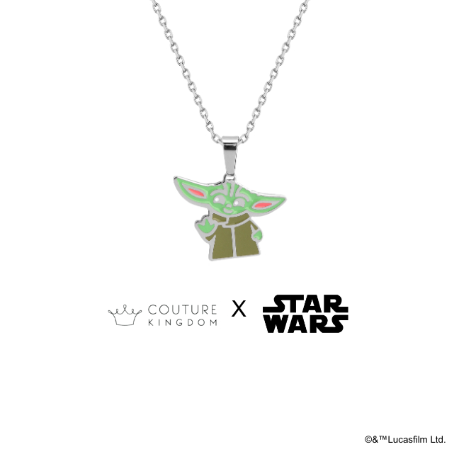 Couture Kingdom X Star Wars - Kalung Baby Yoda Necklace Silver