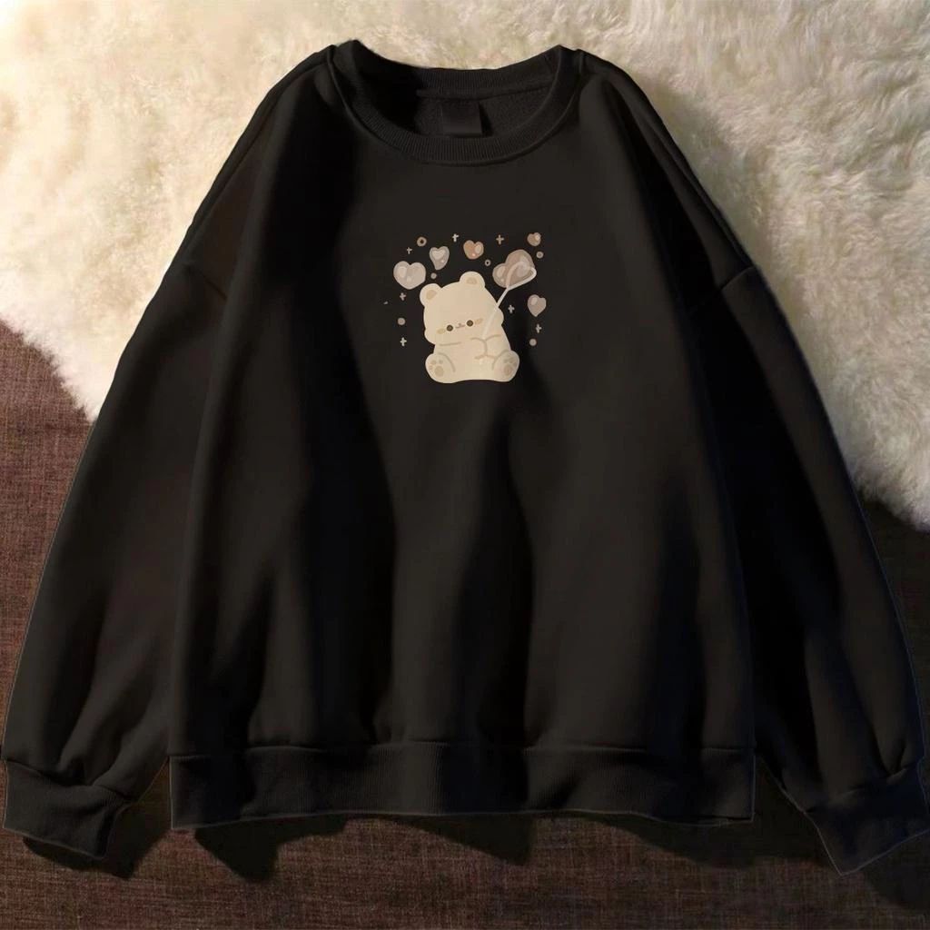 Sweater Unisex Anime Digital Printing Distro Bear Balon Baju Atasan Sweatshirt Hoodie Pria Wanita Ba