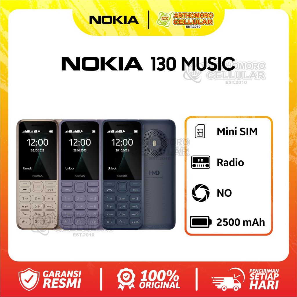 NOKIA 130 MUSIC - GARANSI RESMI
