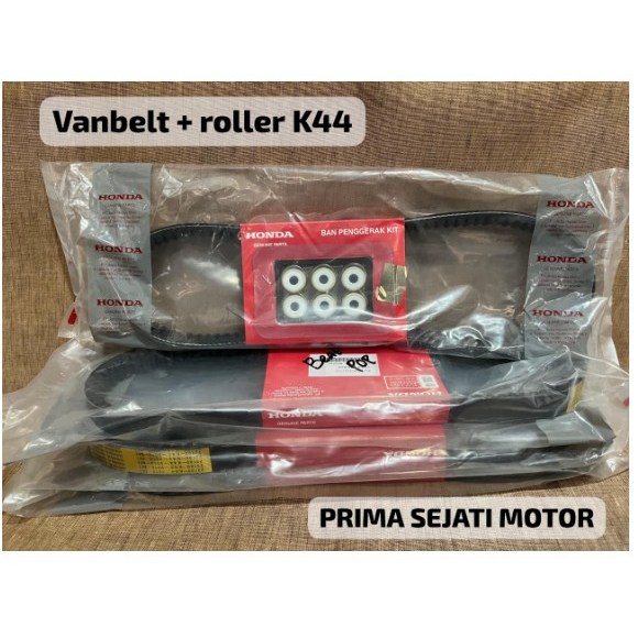 VANBELT+ROLLER K44 ORIGINAL HONDA, BEAT POP/BEAT ESP/BEAT STREAT ESP/SCOOPY ESP