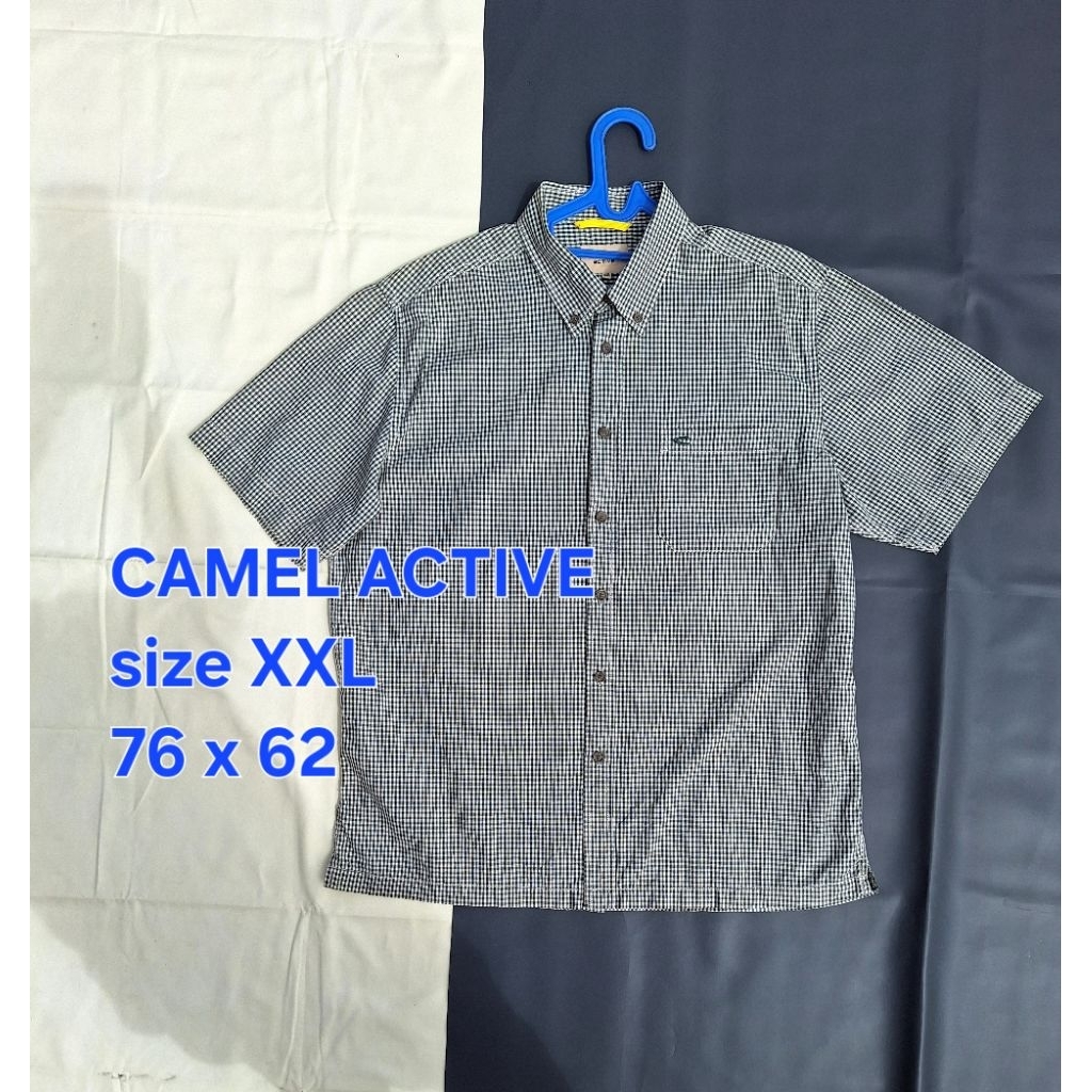 Baju Kemeja CAMEL ACTIVE Lengan Pendek Pria Original