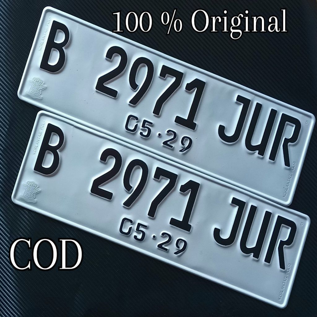 Plat Nomor Mobil Bahan Tebal