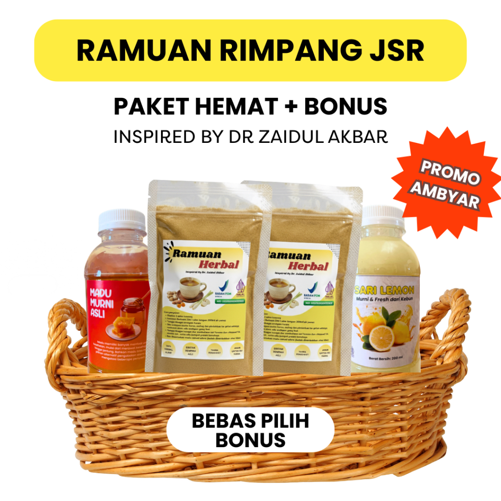 [BELI 2 LEBIH HEMAT] - RAMUAN RIMPANG JSR - BY DR ZAIDUL AKBAR - UNTUK DIET DAN MENGATASI ASAM LAMBU