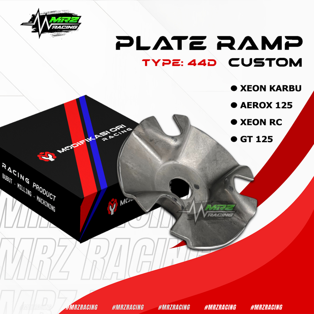 RAMPLATE 44D - TUTUP RUMAH ROLLER XEON KARBU AEROX 125 XEON RC GT 125 MIO - MODIFIKASI ORI