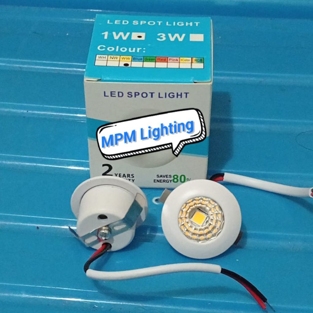 LED Sorot Spotlight COB 1 WATT Inbow/ Lampu Lemari/Lampu Hias/Downlight Mini Spot COB 1 WATT Inbow