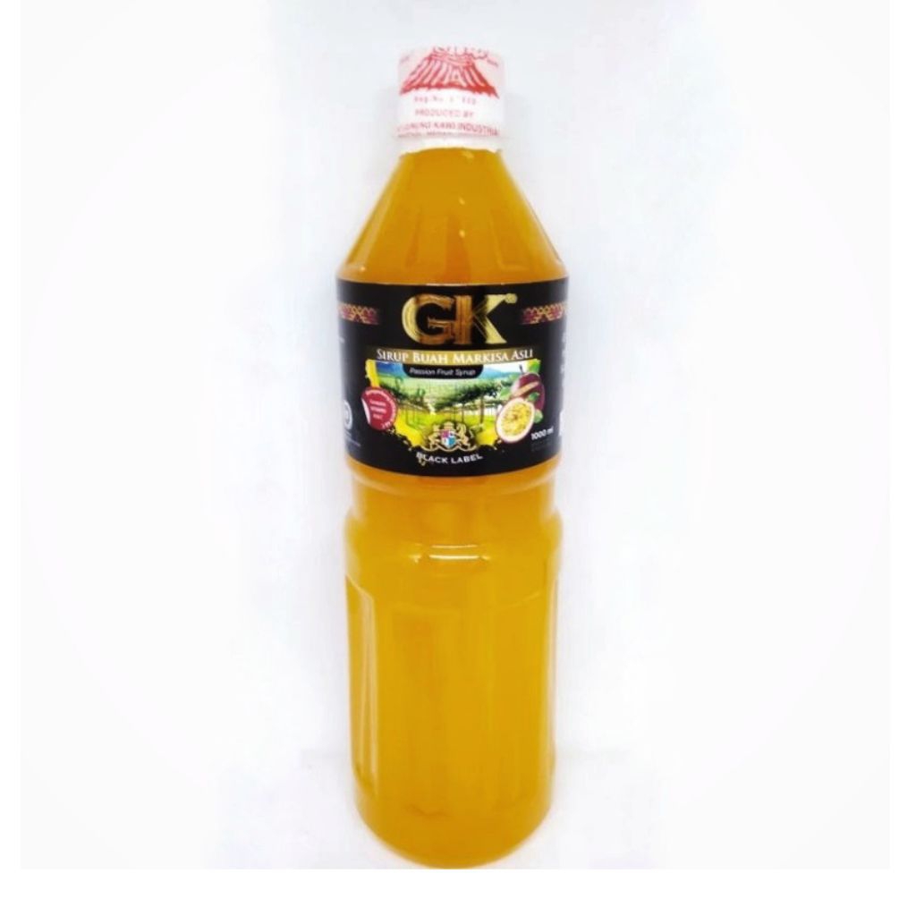 Sirup Markisa Asli GK Black Label 500 ml • Original Passion Fruit Syrup Berastagi Medan Sumatera Leb