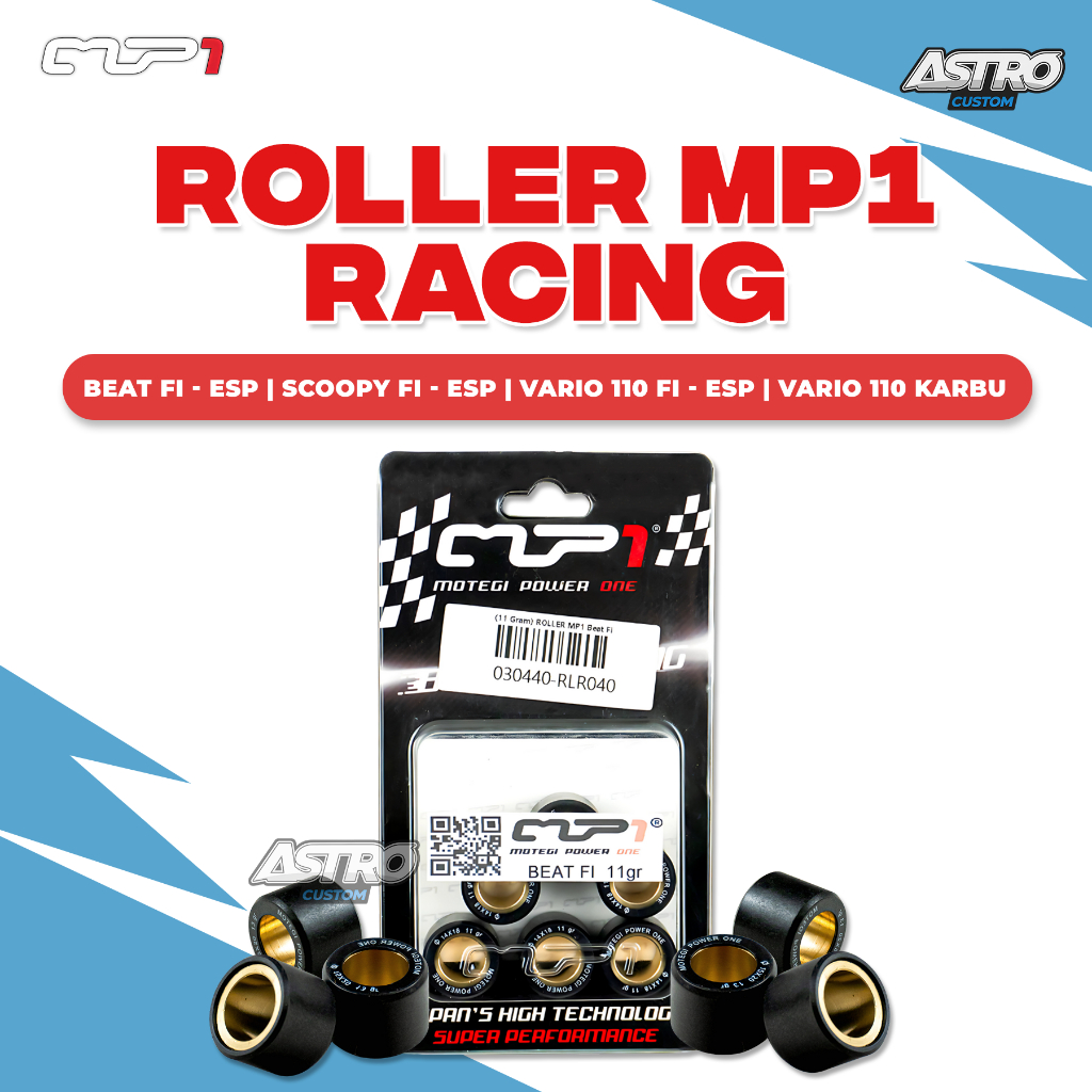Roller Beat Fi Scoopy Fi Vario 110 Fi Karbu MP1 9-10-11-12-13-15 Racing Upgrade CVT Akselerasi