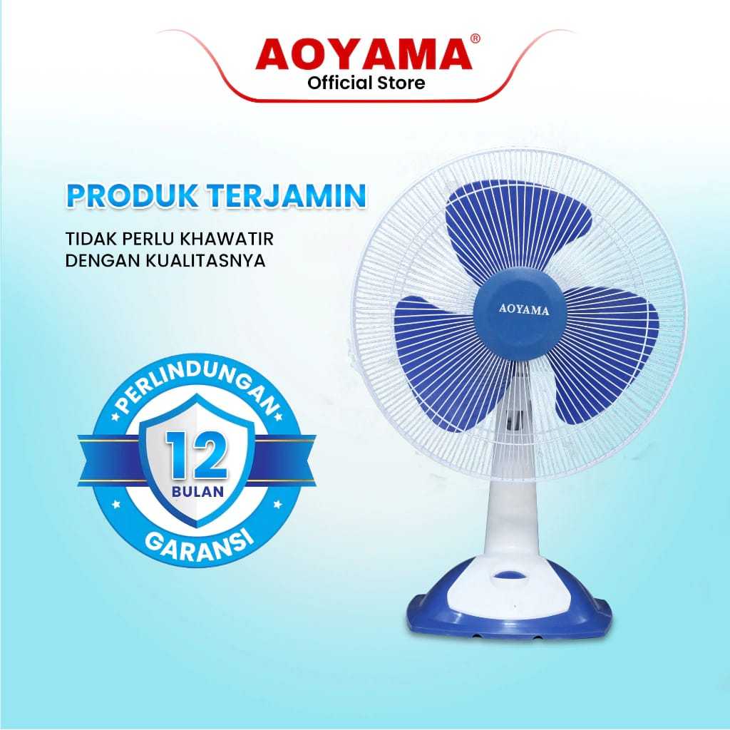 KIPAS ANGIN DUDUK 12 INCH AOYAMA KIPAS ANGIN MULTIFUNGSI