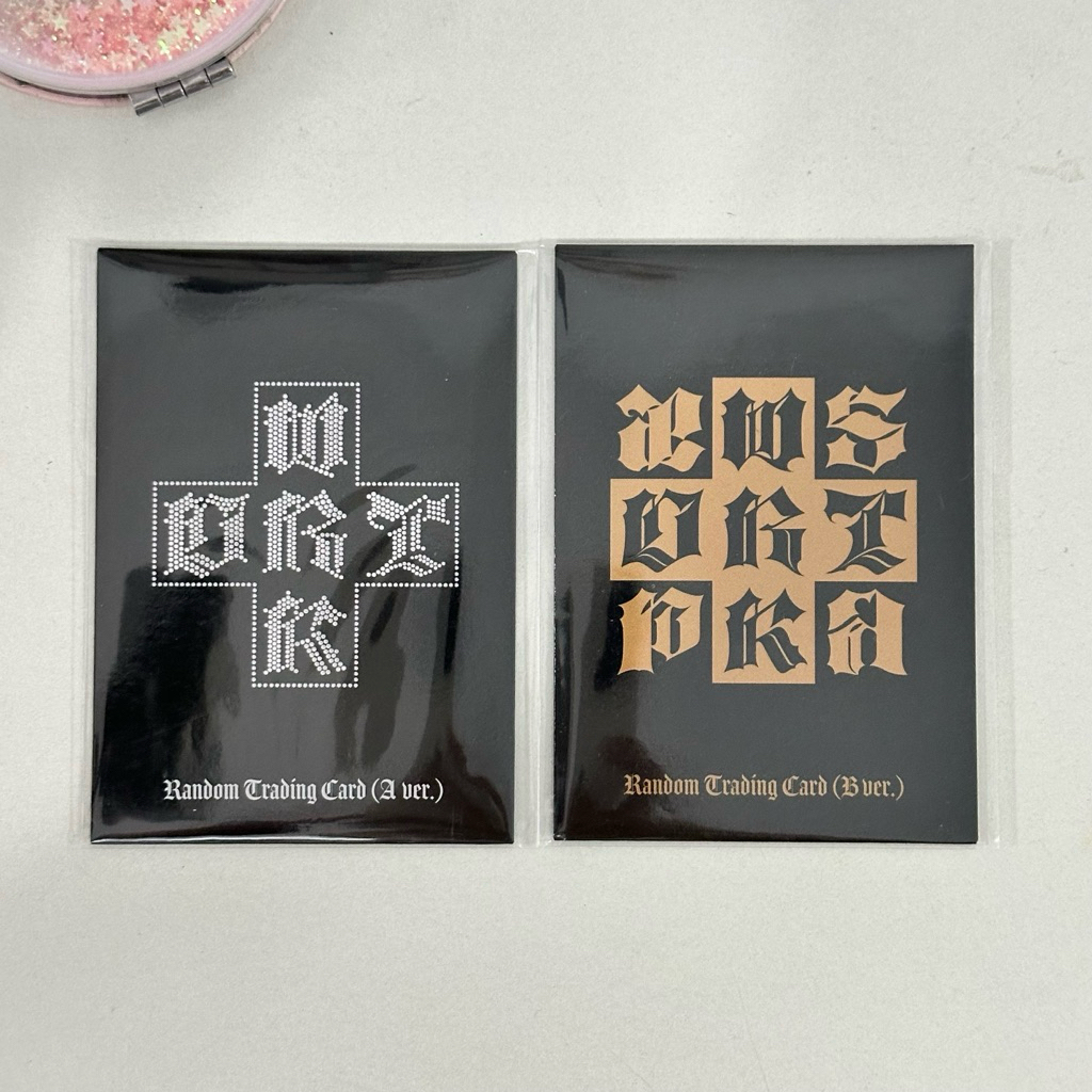 TRADING CARD AESPA DIRTY WORK A & B VER SEALED OFFICIAL