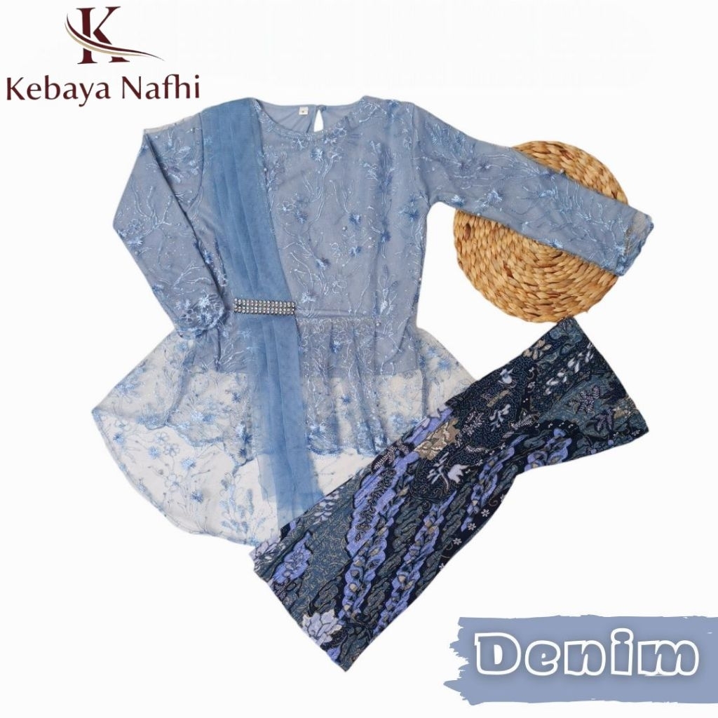 baju kebaya anak perempuan modern usia 3-14 tahun setelan kebaya anak model slayer plisket