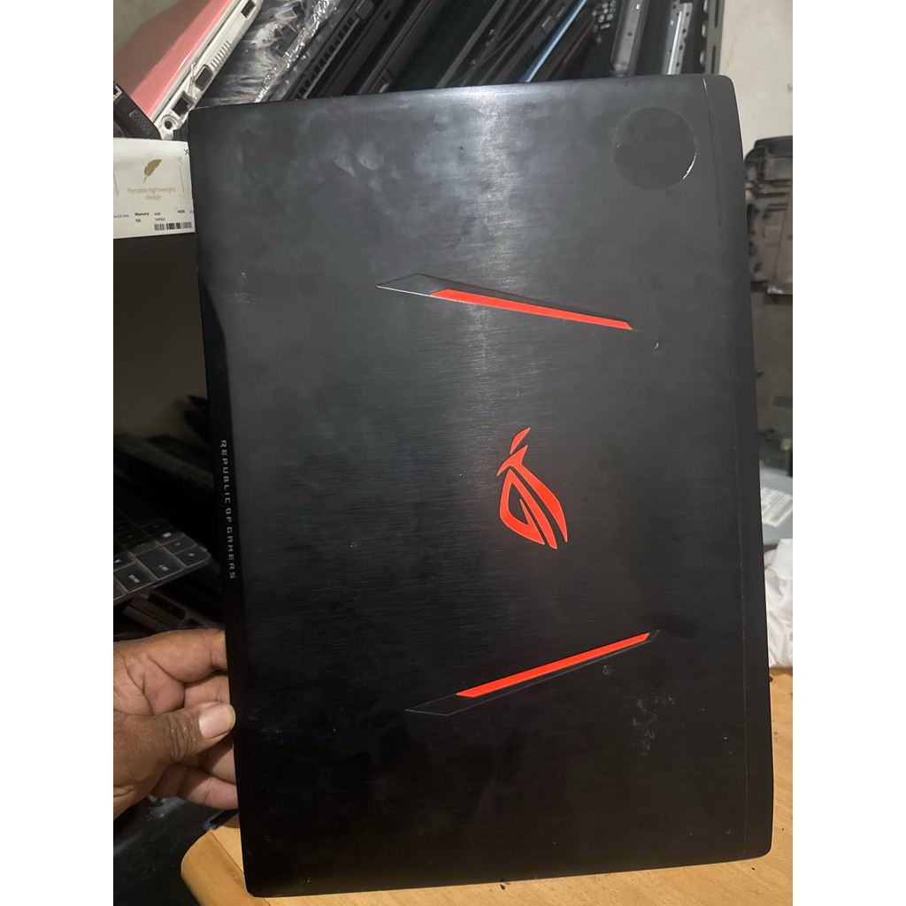 casing layar Asus rock gaming GL502V kondisi sesuai poto