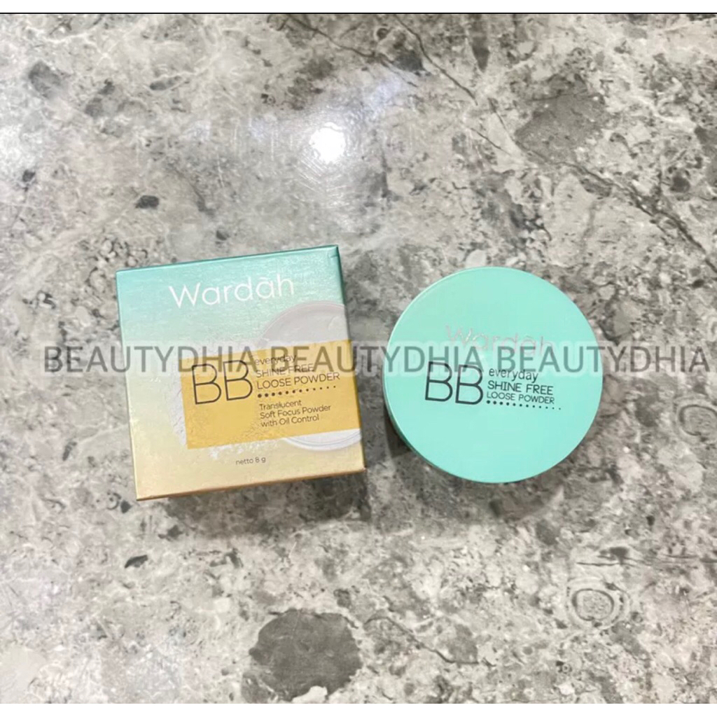 Wardah BB loose powder bedak tabur SHiNe Free