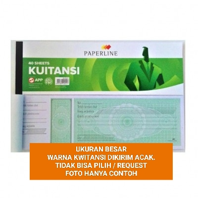 Buku Kwitansi Besar PAPERLINE/Buku Kuitansi Besar PPL/Kwitansi Besar