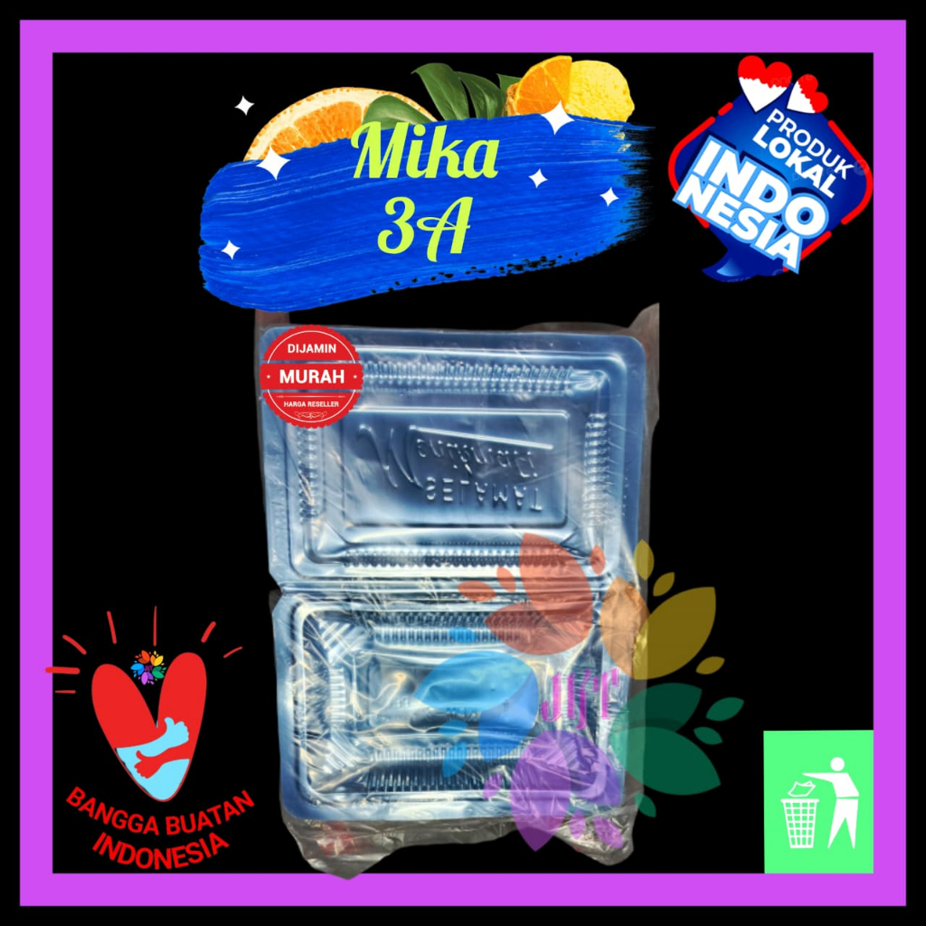 Mika Kue Bolu 3A isi 100 pcs Mika Nasi kuning 3 a Kuliner Mika Bihun Mie Goreng
