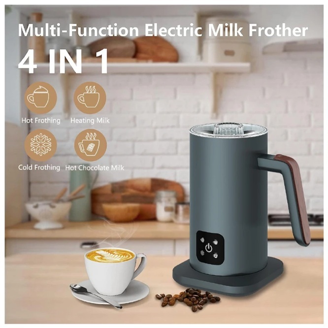 Milk frother steamer Susu elektrik otomatis panas dingin 350ml MF350