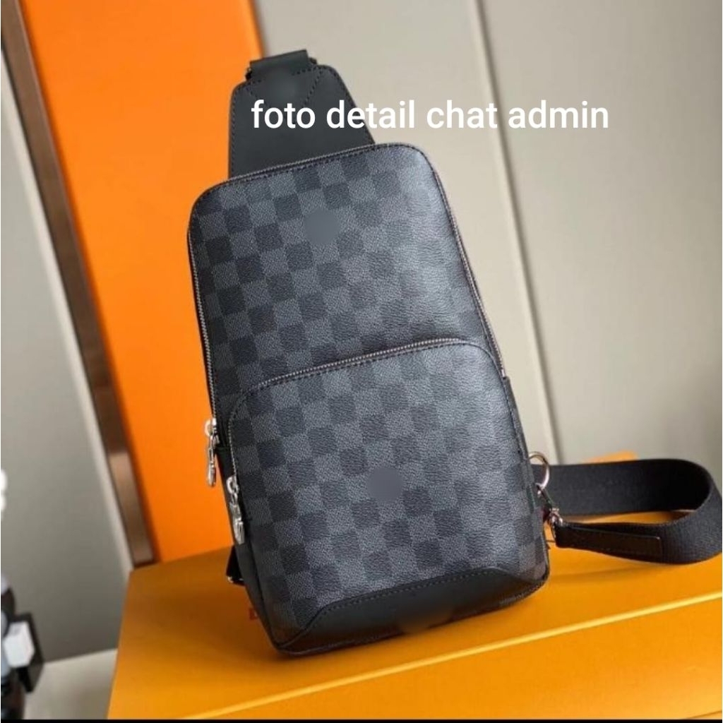 TAS SLINGBAG DAMIER TAS BODYBAG PRIA BRANDED