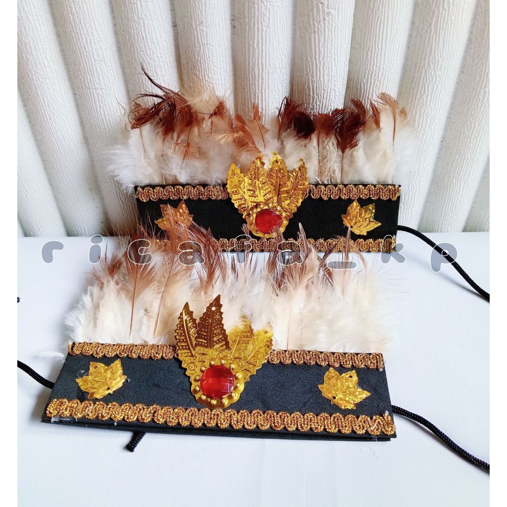 (2) Gelang bulu adat papua-aksesoris adat papua - gelang bulu