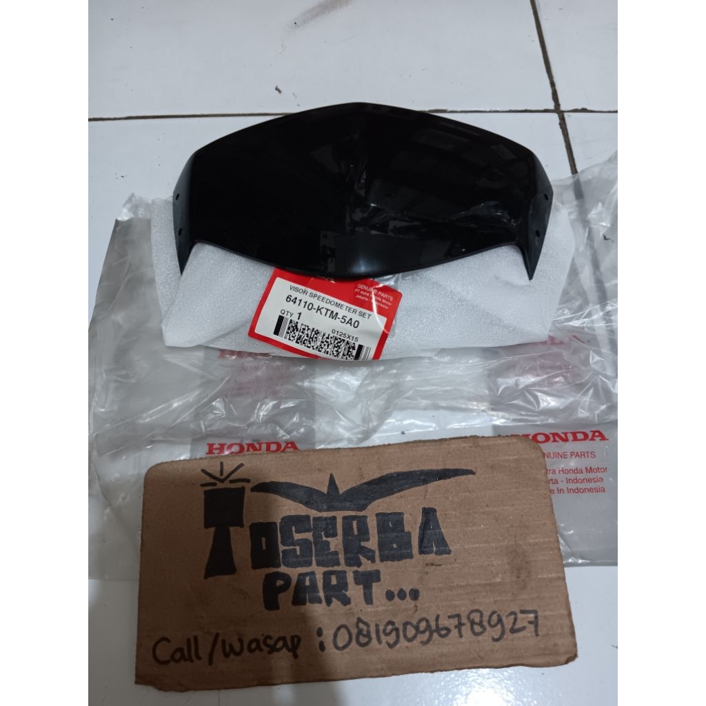 kaca visor batok lampu depan supra x 125 old original ahm