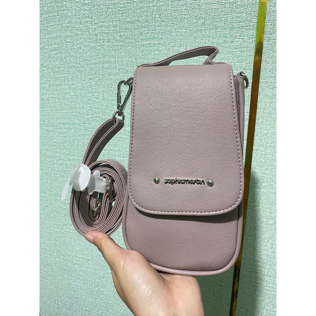 TAS SOPHIE MARTIN CHEROVINA GREY WALLET Sophie Martin Sophie Paris Dompet HP Selempang wanita tali p
