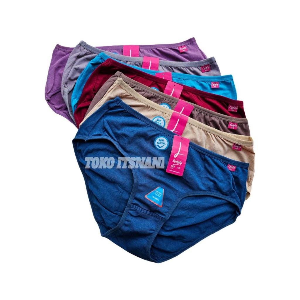 Cd Wanita Lydyly 1228 Anti Bakteri | Celana Dalam Lidily Bahan Katun Jumbo Besar