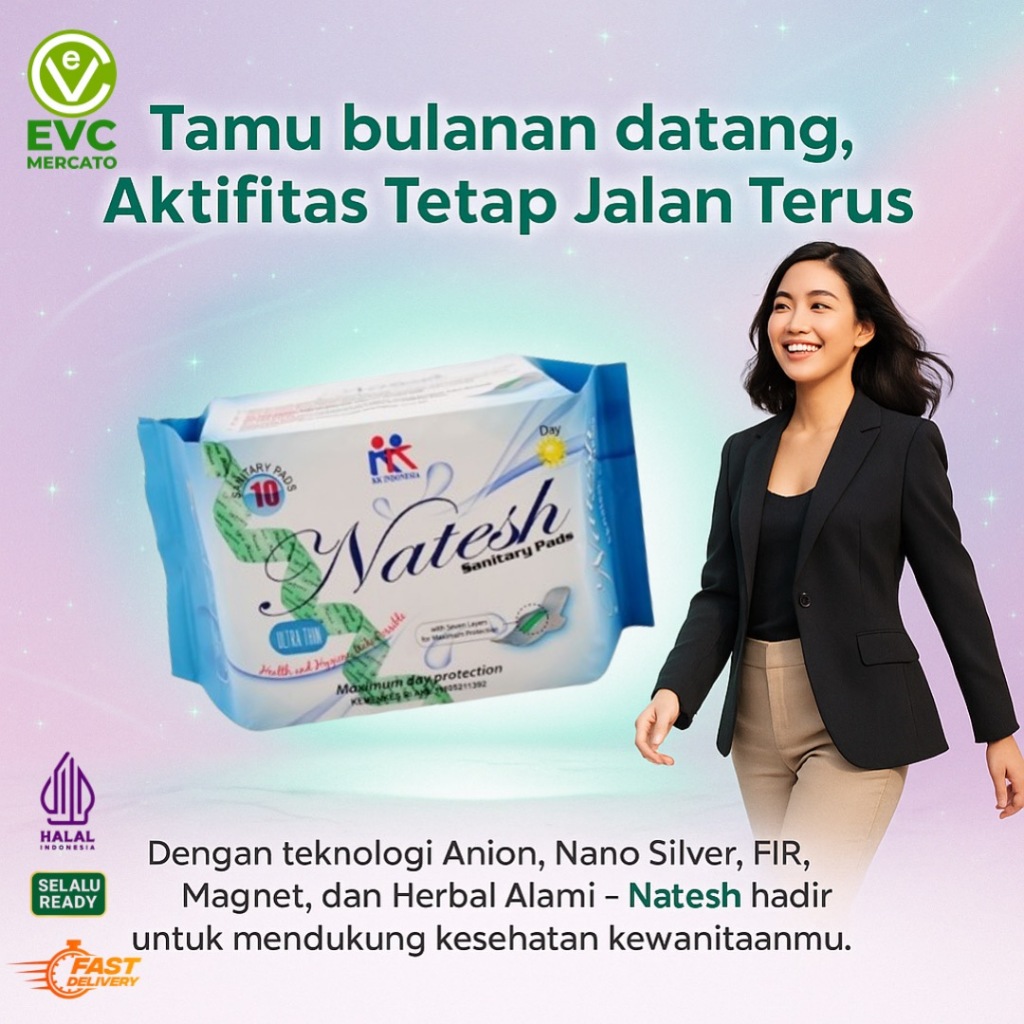 Natesh Day Pembalut herbal Promo termurah Paket Pantyliner Natesh Night Natesh Day Natesh Panty