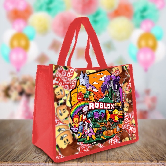 Goodie bag tas Besek Ultah Souvenir Ulang tahun ROBLOX 03 Custom